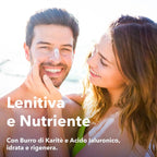 un ragazzo e una ragazza al mare lei spalma la crema solare sul naso del ragazzo