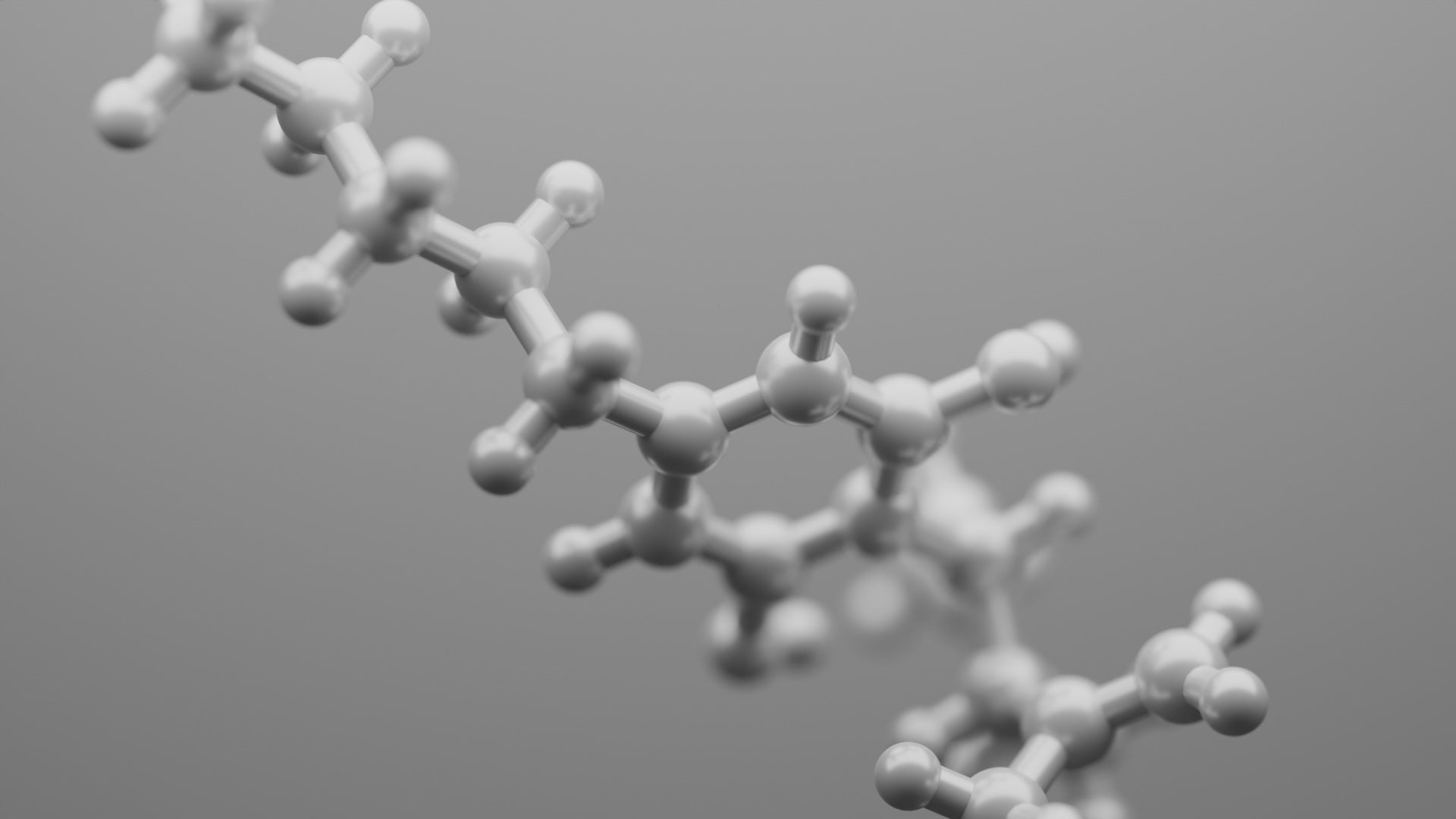 render di una molecola di cannabidiolo 